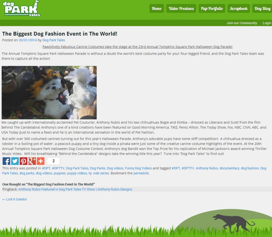 Anthony Rubio Bella Mia Dog Park Tales