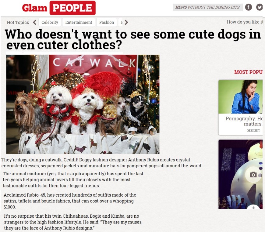 Anthony Rubio with Bogie and Kimba Interviewed for MSM World News 21