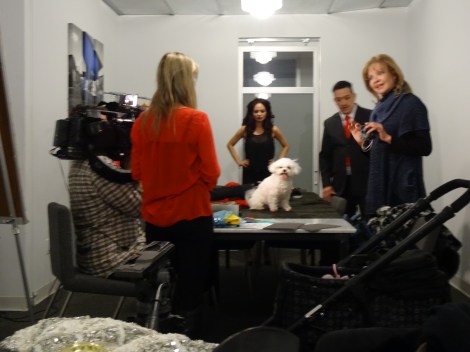 Bella Mia filming for a new TV show with Anthony Rubio 