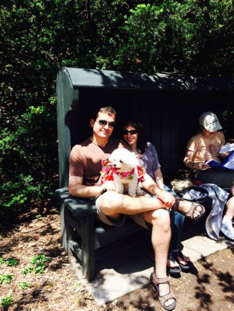 This charming garden in the English cottage-garden style exhibits plants mentioned in the Bard's poems and plays. Bella Mia With Brother Rob and Momma Kristin